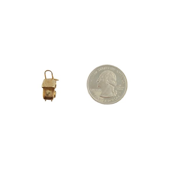 Vintage 14K Yellow Gold Stroller Charm #11619 - Picture 6 of 6